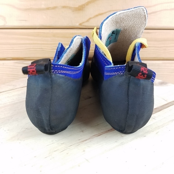 Boreal Fusion S-2 Climbing Shoes Men's 8 US / 7 UK Made In Spain Black/Blue - Picture 4 of 14